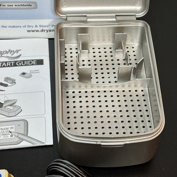 Zephyr By Dry & Store Hearing Aid Dryer Cochlear Ear Monitors New Open Box Read - Picture 7 of 8